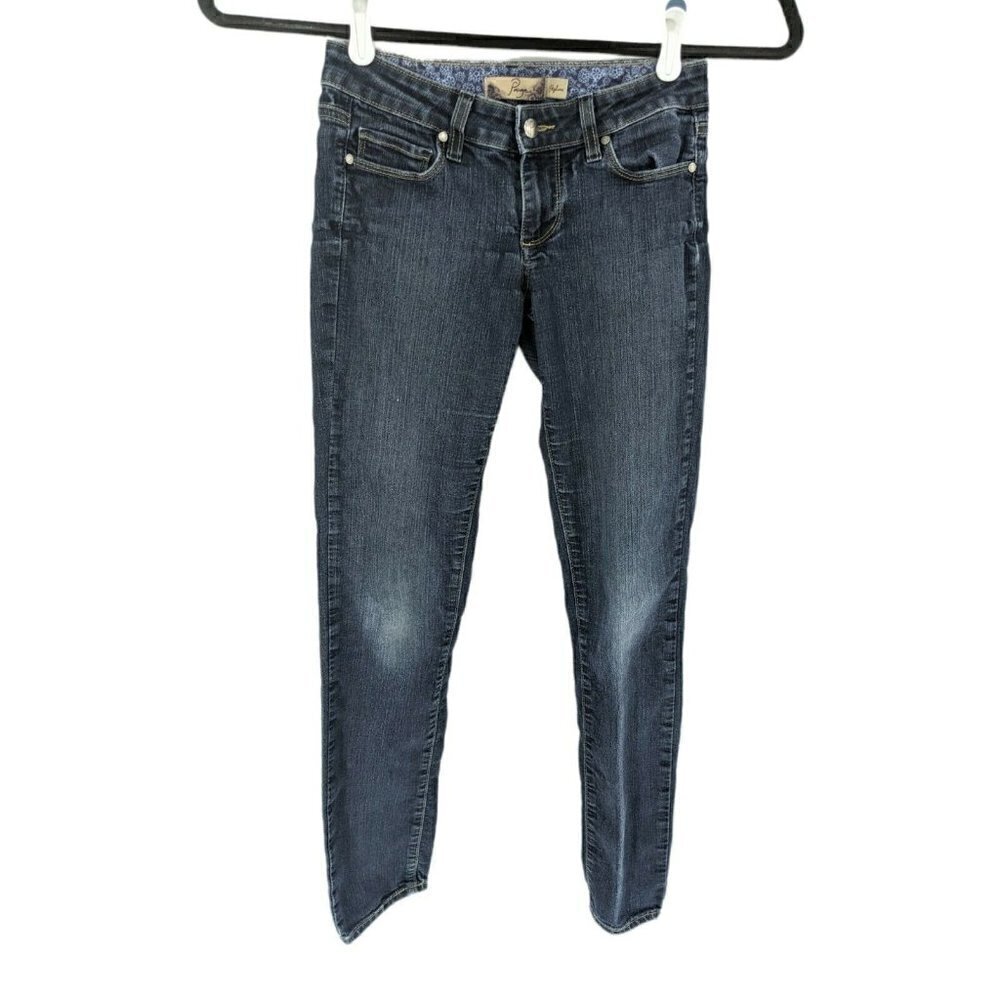 Paige Skyline Denim Skinny Jeans Blue Stretch Women's Size 25 (26 X 28 1/2)
